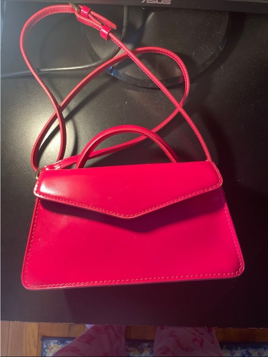 J.Crew Hot Pink Crossbody Bag – Small Minimalist Style - Picture 3 of 3